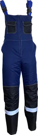 Костюм ЮКОН-МЕМБРАНА зимний с ПК (т. синий/черный/васильковый)