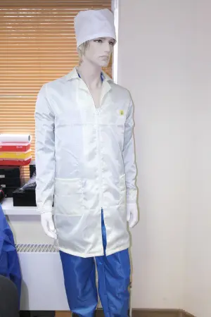 Халат DOKA-I003 антистатический (белый)