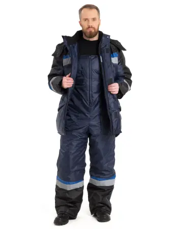 Костюм ГРАДУС зимний с ПК (синий/черный/василек)