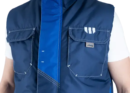 Жилет ЭДВАНС зимний (синий/васильковый)