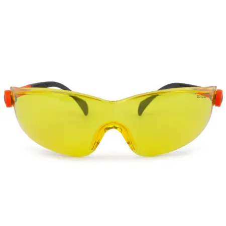 JSG1511-Y Защитные регулируемые очки из ударопрочного поликарбоната (янтарный)