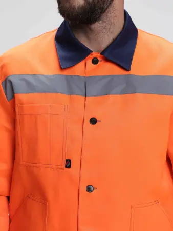 Костюм сигнальный ЛИГОР-2 СОП с ПК (оранжевый/т.синий)