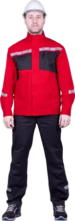 Куртка СТРОНГ ИМПОРТ (красный/серый)