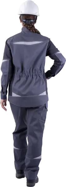 Куртка ТУРБО SAFETY женская (серый/т.серый)