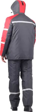 Костюм РОУД зимний с ПК (т.серый/красный)