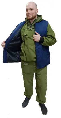 Жилет утепленный универсальный (т.синий)