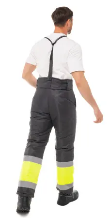 Брюки ИТР зимние (т.серый/лимонный)