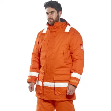 Куртка PORTWEST FR59 зимняя антистатическая огнестойкая (оранжевый)