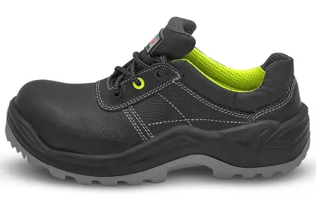 Полуботинки НЕОН ПУ/ТПУ кожаные с КП (черный)