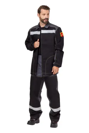 Костюм сварщика ФАЙМЕР 1 с БР (серый/черный)
