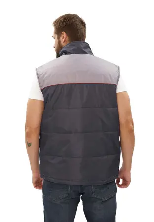 Жилет ФАВОРИТ зимний (т.серый/св.серый)