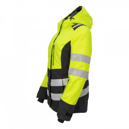 Куртка сигнальная BRODEKS KW 230 женская зимняя (желтый/черный)