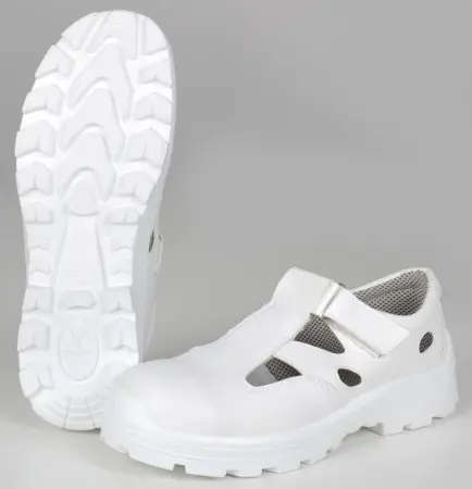 Полуботинки с перфорацией мужские с МП и ПУ (белый)