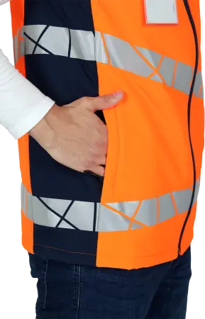 Жилет ACTIVE утепленный (оранжевый/синий)