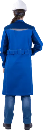 Халат ТУРБО SAFETY женский (василек/синий) Халат ТУРБО SAFETY женский (василек/синий)