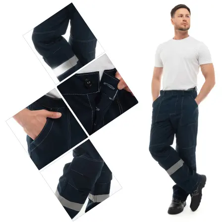 Костюм СПЕЦИАЛИСТ 100% ХБ СОП с БР (синий/васильковый)