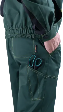 Костюм КМ-10 ЛЮКС с ПК (зеленый/желтый)