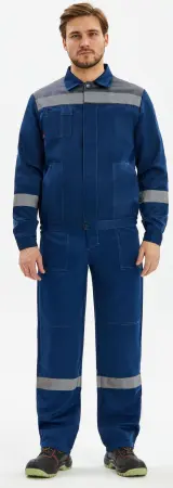 Костюм ЛИГОР-1 СОП К. с БР (т.синий/серый)