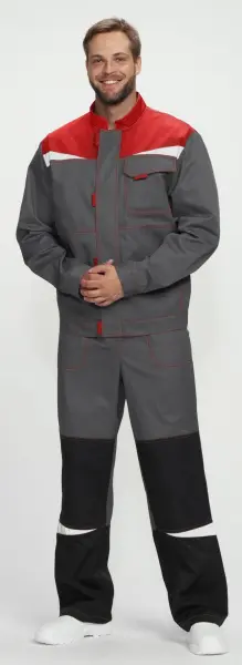 Костюм СТРОЙ-2 CH с ПК (т.серый/красный/черный) Костюм СТРОЙ-2 CH с ПК (т.серый/красный/черный)