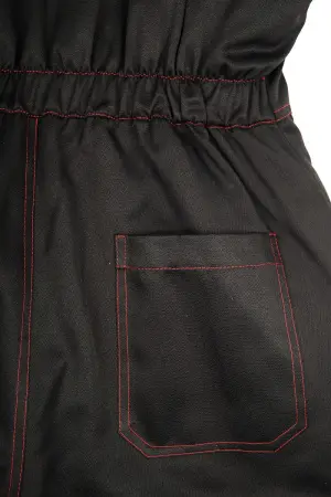 Костюм ТИТАН зимний с ПК (черный/красный)