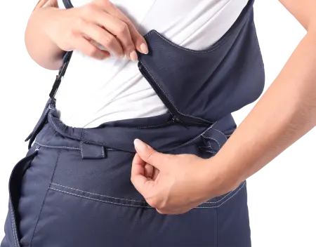 Костюм КМ-10 ЛЮКС жен. зимний c БР (василек/т.синий)