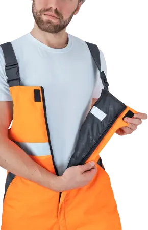 Костюм РЕФЛЕКТ-2 зимний с ПК (оранжевый/серый)