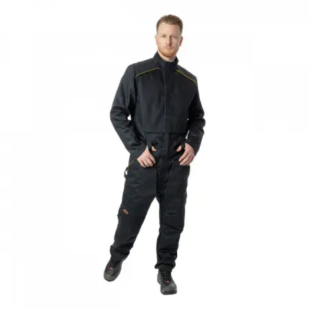 Комбинезон сварщика BRODEKS FS58-02 2 класса (черный) Комбинезон сварщика BRODEKS FS58-02 2 класса (черный)