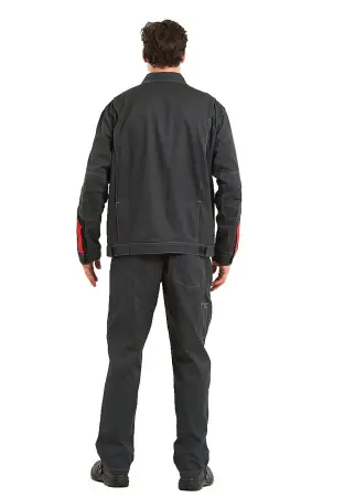 Костюм ФАВОРИТ с ПК саржа (серый/св.серый)