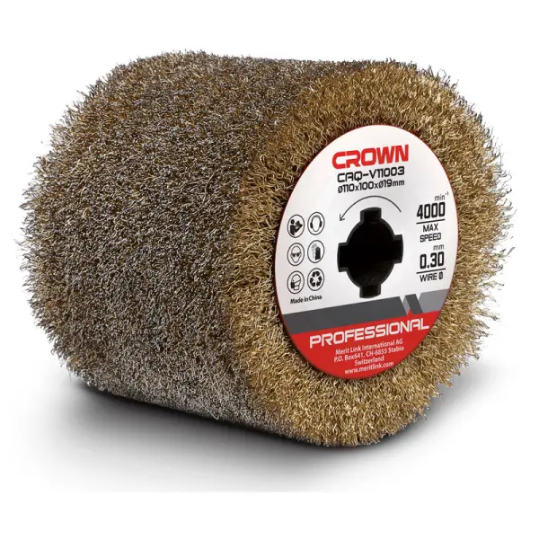 Стальная щетка CROWN CAQ-V11003 диаметр проволоки 0,3 мм