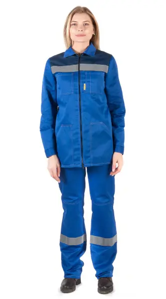 Костюм RONTA KS815 женский с БР (т.синий/васильковый)