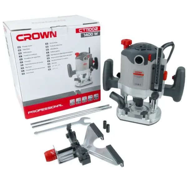 Фрезер CROWN CT11002 1400Вт раб.ход 50мм 28000об/мин Фрезер CROWN CT11002 1400Вт раб.ход 50мм 28000об/мин