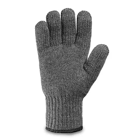 Перчатки шерстяные двойные (серый)