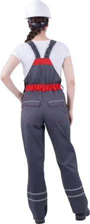 Полукомбинезон ХАЙ-ТЕК женский (серый/красный/черный)