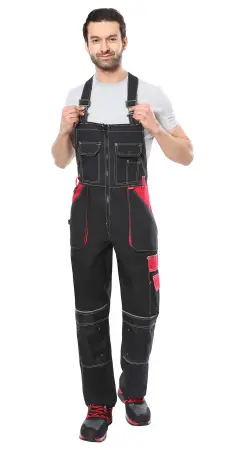 Полукомбинезон СИРИУС-АГАТ (черный/красный)