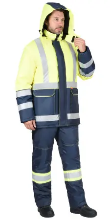 Куртка СИРИУС-ТЕРМИНАЛ СОП зимняя (синий/лимонный)