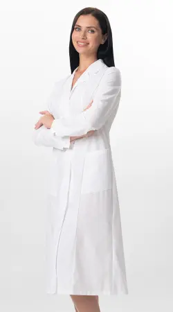 Халат БИОНИКА (белый) женские медицинские