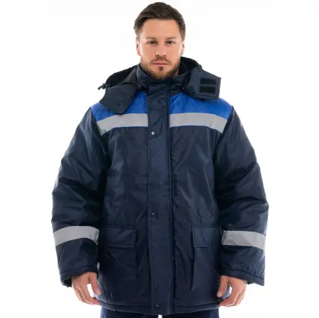 Куртка СТАНДАРТ зимняя с СОП (т.синий/васильковый)