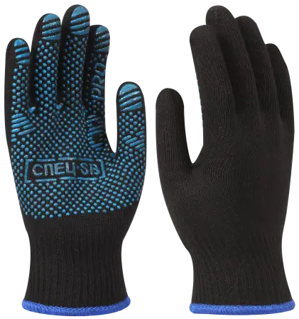 Перчатки х/б с ПВХ СПЕЦ-SB®PRO ОТГРУЗКА ПО 10 ПАР