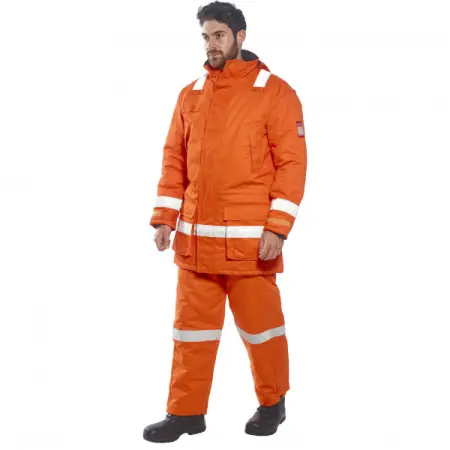 Куртка PORTWEST FR59 зимняя антистатическая огнестойкая (оранжевый)