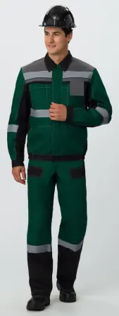 Костюм ВИВАТ-2 ПРЕМИУМ IMP с ПК (зеленый/черный/серый)