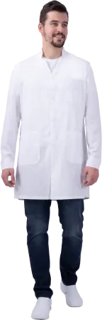 Халат ГИППОКРАТ (белый) мужские медицинские