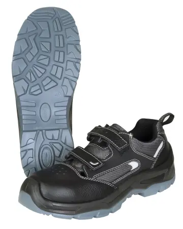 Полуботинки с перфорацией SAVЁL-ДЖЕТ ПУ-ТПУ с МП и МС (черный)