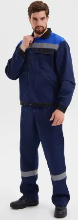 Костюм КОРПУС с БР (синий/черный/василек)