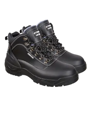 Ботинки STRONG NITRO нат. мех с КП и КС (черный/серый)