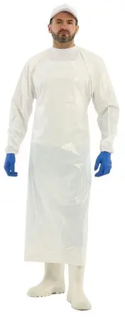 Фартук ЛАРИСАН КОМБО ПУ с рукавами 90x140см (белый)