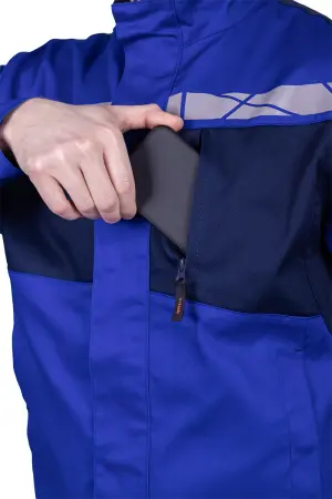 Куртка СТРОНГ (васильковый/т.синий)