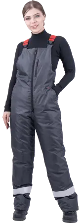 Костюм РОУД женский зимний с ПК (т.серый/красный)