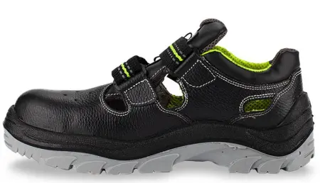 Полуботинки НЕОН ПУ/ТПУ кожаные с перфорацией с КП (черный)