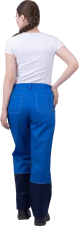 Костюм КМ-10 ЛЮКС жен. летний с БР (василек/т.синий)