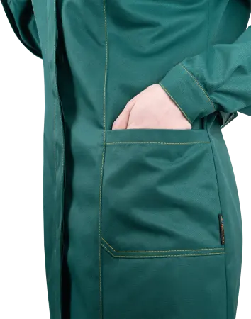 Халат КМ-10 ЛЮКС женский (зеленый/желтый)